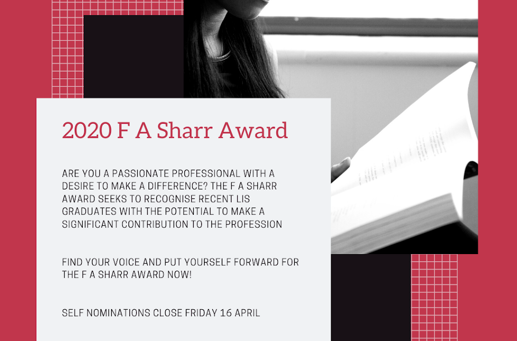 2021 F A Sharr Award